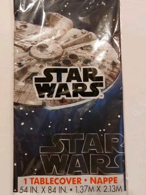 Disney's Star Wars пластиковая скатерть 54 «X 84» ~ новый в запечатанной упаковке - Изображение 1 из 2