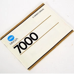 MINOLTA 7000 Hi TECH AF 35mm FILM CAMERA - OWNERS MANUAL #PA419 - Picture 1 of 3