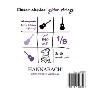 Hannabach 890 Kinder Classical Guitar Strings 1/8 - Konzertgitarrensaiten - Bild 1 von 1