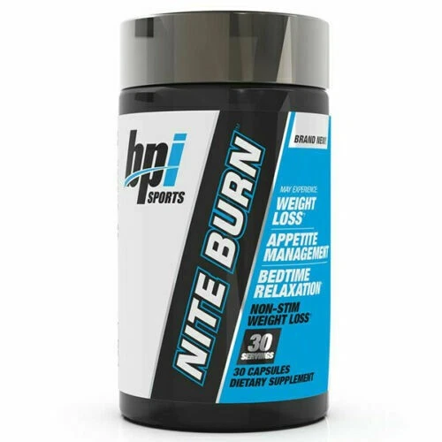 BPI Nite Burn 640 mg. en 30 cápsulas pérdida de peso noche quemador de grasa Niteburn Foto 1 de 1
