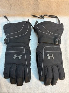 Guantes de esquí largos Under Armour negros talla XL forrados de lana AA - Imagen 1 de 5