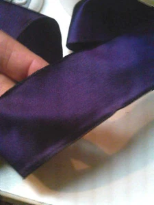 vintage rayon ribbon acetate 1.5" trim purple 1yd made in France - Picture 1 of 1