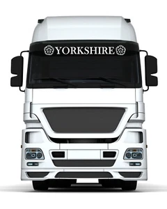 Calcomanía Pegatina YORKSHIRE SUNSTRIP Volvo DAF IVECO MERCEDES SCANIA HOMBRE camión camioneta camioneta - Imagen 1 de 1