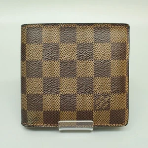 Louis Vuitton Port Foyal Marco Damier Wallet, Foldable, N61675, Brown - Picture 1 of 18