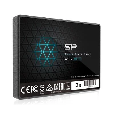 Silicon Power 2TB SSD 3D NAND A55 SLC Cache Performance Boost SATA III 2.5" 7... - Image 1 of 4