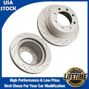 New Rear Disc Brake Rotors for Dodge Ram 3500 2003 2004-2008 Dodge Ram 1500 2006 - Picture 1 of 19