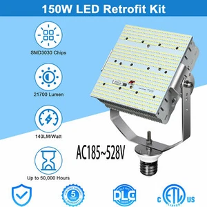 AC480V 150W LED Shoebox Retrofit Kit Light For Outdoor Tennis Court Street Area - Picture 1 of 11