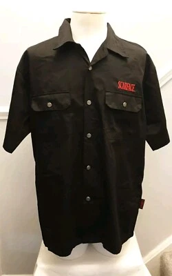 Camisa Original Scarface Para Hombre L Negra Tony Montana Universal Studios De Colección Años 90 Foto 1 de 4