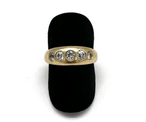 750/- 18kt Gold Ring, Diamanten, ca. 0,70 ct, Gr. 61, Damen, guter Zustand. - Bild 1 von 2