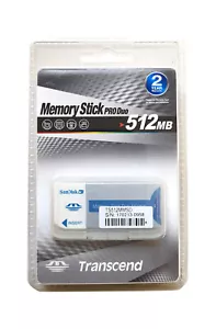 TARJETA MEMORIA MEMORY STICK PRO DUO 512MEGABYTES TRANSCEND - Picture 1 of 1