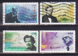 OFF paper #4541-44 American Scientists-Forever (used set of 4) 2011 _f107 - Picture 1 of 1