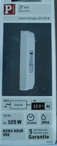Paulmann 977.97 Transfo Elektroniktrafo IP44 20-105W 230/12V 105VA weiß S18 - Bild 1 von 2
