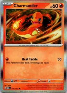 Charmander 026/197 Holo Pokemon Obsidian Flames NM - Picture 1 of 2