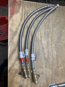 SET 3 Watt 20" Connettore Rubinetto 1/2" MIP a 1/2" FIP Acciaio Inox GAR1344 - Foto 1 di 6