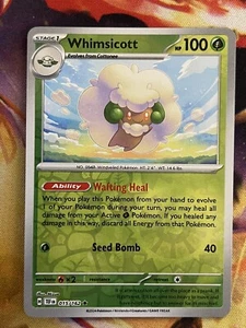 Pokémon TCG Whimsicott 015/162 SV05: Temporal Forces Reverse Holo Rare - Picture 1 of 1