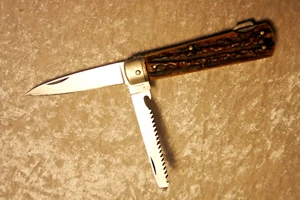 Vintage Jagdmesser Puma Solingen Nr. 953 Hirschhorn Klappmesser - Handarbeit - Bild 1 von 15
