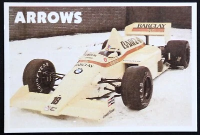 1985 Portuguese F1 Pocket Calendar #8 - Arrows A8 - Image 1 of 2