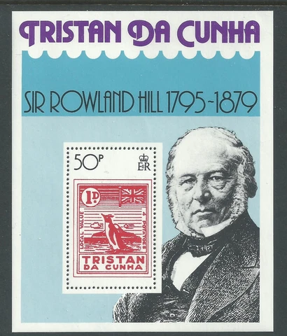 Tristan da Cunha Scott # 263 MNH Sir Rowland Hill S/S Cover
