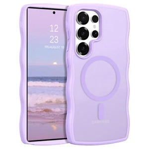 Custodia Curly Wave per Samsung Galaxy S25 Ultra 6,9" antiurto magnetica cover - Foto 1 di 9