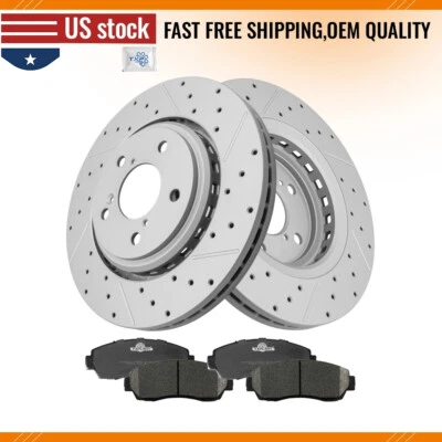 For 2019-2024 Honda Passport Odyssey Front Brake Disc Rotors & Ceramic Pads Set - Image 1 of 4