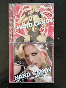 MADONNA HARD CANDY 2 Used CDs 12" Versions Remixes 4 Mintues Give It 2 Me DJ - Foto 1 di 2