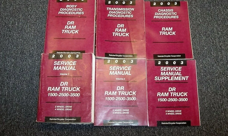 Dodge Ram 2500 2003 camioneta taller manual de reparación ST SLT Laramie 5,9 L diésel Foto 1 de 1