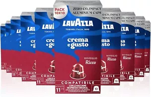 100 Capsule Caffè Lavazza Nespresso Crema e Gusto Ricco 30/04/25 SOTTOCOSTO - Foto 1 di 18