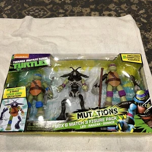 New Teenage Mutant Ninja Turtles Nickelodeon Mutations Leo, Rahzar & Donnie 4" - Picture 1 of 2