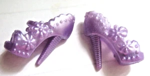 BARBIE Fancy Lavender High Heels ~ open toe - Picture 1 of 5