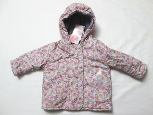 NEW Gymboree Vintage 0-3 Mos REVERSIBLE Floral Newborn Fleece Coat Jacket - Picture 1 of 6