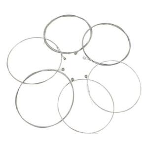 Reliable 6pcs Electric Guitar Strings Alloy Wound Silver White E101