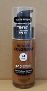 Revlon ColorStay Liquid Matte Finish Foundation 610 ESPRESSO Oil Combo Oily Skin