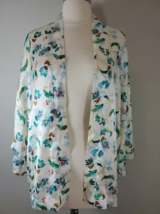 NWT Violet + Caire Short Kimono Size M Floral Boho Phesant Festival - Picture 1 of 11