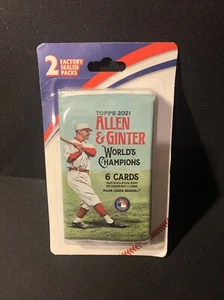 Topps Baseball 2021 Allen & Ginter World's Champions Factory Sealed Pack - Picture 1 of 2