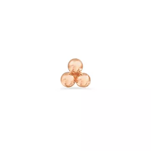 14k Solid Gold 3 Bead and 6 Bead Threadless Stud Conch Body Jewelry , Piercing - Picture 1 of 12