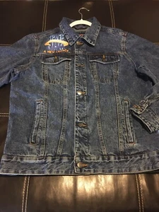 Members Only Looney Tunes Space Jam Denim Trucker Jacket Men’s Size M - Picture 1 of 7