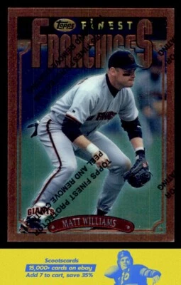 1996 Finest Franchises Matt Williams card #342 San Francisco Giants - Image 1 of 2