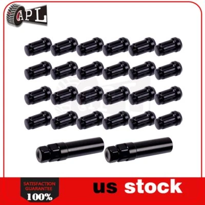 24 x tuercas negras para Toyota Sequoia Sienna Prius C Land Cruiser 12x1,5 +2 llaves Foto 1 de 4