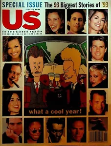 Us January 1994 Beavis & Butthead Julia Roberts Tom Cruise Johnny Depp - Picture 1 of 2