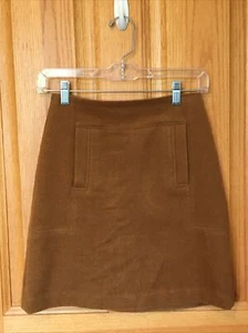 Loft Petite Damen 00P A-Linie rostorange Wollrock mit Fronttaschen akademisch - Bild 1 von 7