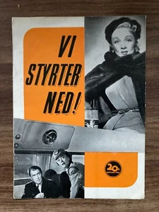 No Highway in the Sky James Stewart, Marlene Dietrich 1951 Danish Movie Program - Bild 1 von 8