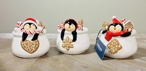 Sullivan Penguin Containers Set Of 3 5”~5”~5.75” New - Picture 1 of 8