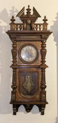 Antiker Regulator Wanduhr Pendeluhr Gründerzeit - Bild 1 von 4
