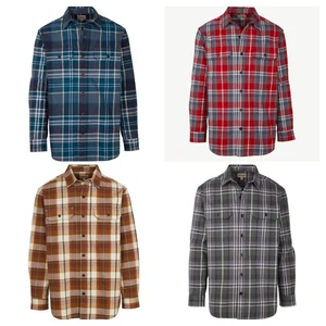 RedHead Brownsboro Brawny Flannel Long-Sleeve Shirt for Men S M L LT XL - Picture 1 of 11