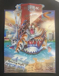 1996 Florida Panthers Opening Night Fold Out Ticket Stub 8. Oktober 1996 - Bild 1 von 3