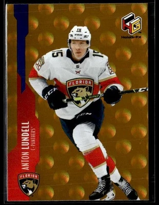 L59,406 - 2021-22 Upper Deck HoloGrFx Rookies Gold #HG3 Anton Lundell - Image 1 of 2