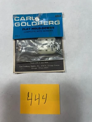 VINTAGE  R/C AIRPLANE, CARL GOLDBERG, FH-1 FLAT HOLD DOWNS  #463 - Image 1 of 3