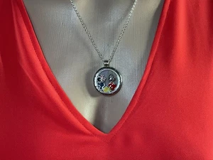 Pandora Floating Locket Necklace With 5 Disney Petite Charms - Picture 1 of 9