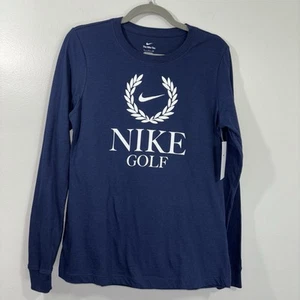 NEW Nike Golf Navy Blue Long Sleeve Shirt Womens Size Small NWT - Picture 1 of 6