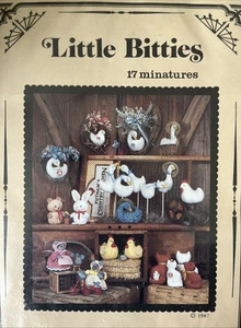 Little Bitties Putnam Patterns for 17 Miniature Stuffed Animals - New - 1987 - Picture 1 of 3
